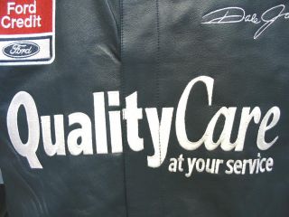 Size XL NASCAR Quality Care Dale Jarrett Leather Jacket XL
