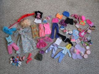 85 Piece Barbie Clothing Shoes and Accessories Lot