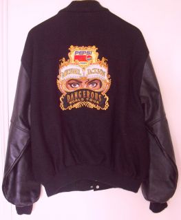 Michael Jackson Dangerous tour jacket leather sleeves extra large