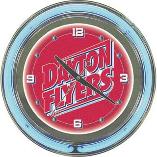  Neon Clock University of Dayton Flyers