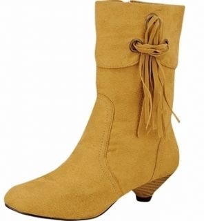 Ladies Tan Suede Boots by Damita K Los Angeles Sizes 7 11