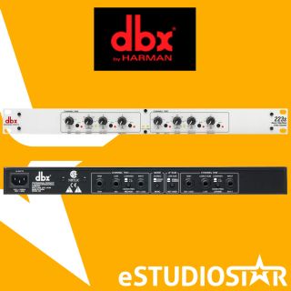 DBX 223S STEREO 2 WAY, MON 3 WAY CROSSOVER TRS CONNECTORS 223 S