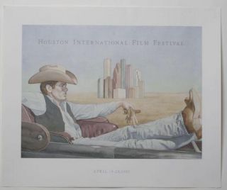 James Dean Houston Film Fest 1985 Poster Giant Movie