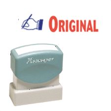 PC Xstamper Rubber Stamp Set Self Inking 2 Color Title Star Brand