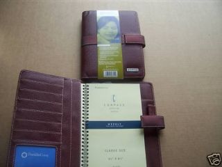 Franklin Covey Day Planner Red Wire Bound Starter Set