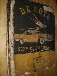 1957 DE SOTO MODELS S 25 S 26 S 27 ORIGINAL DESOTO SHOP MANUAL