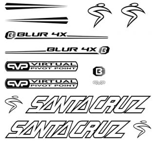 Pegatinas Cuadro Santa Cruz Blur 4X Bike Stickers Kit