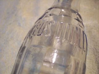 Cyrus Donley Williamstown PA Clear Embossed Crown Top Soda Bottle