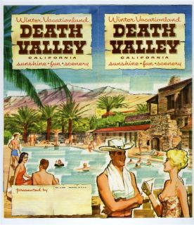 1959 Death Valley California Tourism Brochure Furnace Creek Inn Ranch