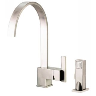 Danze D401544SS Single Handle Kitchen Faucet with Side Spray Stainless