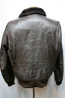 Vintage Cooper USN G 1 Goatskin Leather Flight Bomber Coat Jacket USA