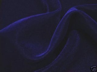 Dark Navy Blue Velvet Fabric 45 3 Yds