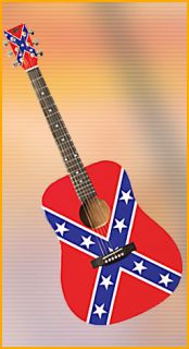Eleca Acoustic Dreadnought Guitar Dag 5 Rebel Flag New