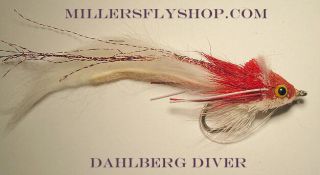 Dahlberg Rabbit Strip Diver Red White 3 0 Saltwater