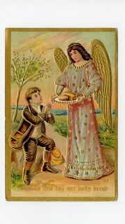  Angel Lords Prayer Our Father Postcard Daily Bread YJ4664