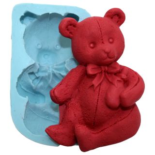 2D Baby Bear Silicone Molds Decorating Fondant Gumpaste Supply M4907