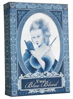 Blue Blood Playing Cards v1 by Uusi 1 NEW deck Theory Ellusionist