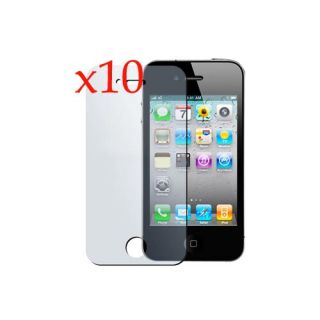 10x Front Cover LCD Screen Guard Protector for iPhone4/4s Clear