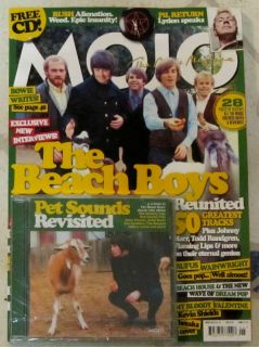 MOJO Magazine & CD June 2012 BEACH BOYS Pet Sounds REDO Bowie RUSH
