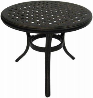 Deerfield Collection 22 Rnd Cast Top Occasional Table