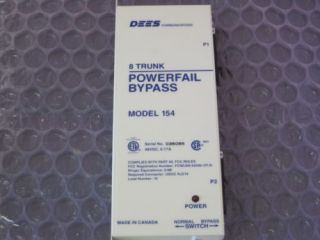 Dees Comm 154 8 Trunk Powerfail Bypass