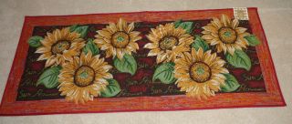  Sunflower Sunflowers 24 x 60 Kitchen Rug Throw Mat Runner