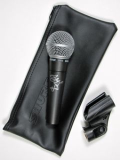 dave gahan signed shure microphone