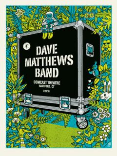 Dave Matthews Band Poster 2010 Hartford Ct N1 550