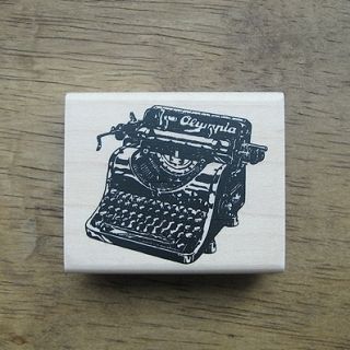 Decorative Stamps Rubber Stamp Antique Typewriter