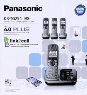  Handset Cordless Phone & Answering System DECT 6.0 Link to Cell