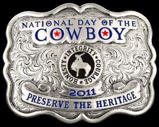 Gist Silversmiths 2012 National Day of Cowboy Custom Ed Western Belt