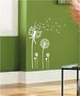 Dandelion Spore Art Vinyl Wall Decal Mural Sticker