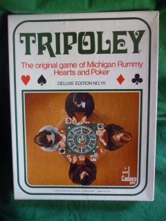 Cadaco Tripoley Deluxe Layout Board Game 1969 Mat Only in Box