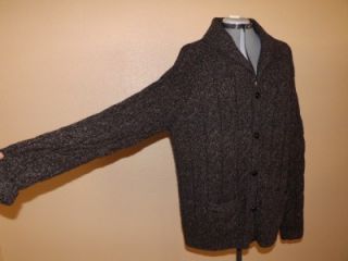  Wool Shawl Collar Cardigan Sweater L Daniel Cremieux Signature