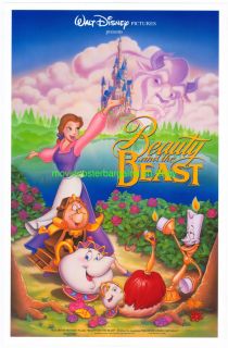 Beauty and The Beast Movie Poster Original Mini Sheet Disney Animation