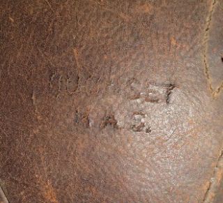 RARE Vintage WWII Era Wilson Leather Football from Quonset Naval Air