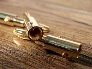 Siesta 8 x Gold Plated Speaker Cable Banana Connectors for Amplifier