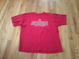 Georgia Bulldogs Red T Shirt Size x Large Dawgs Ugga