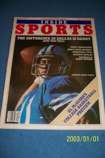 1980 Inside Sports Dallas Cowboys Danny White No Label 