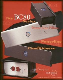 Blue Circle BC80 Series Power Conditioners Brochures
