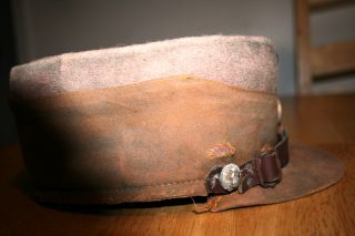 WW2 GERMAN HAT EXTREMELY RARE, FOUND A FEW WEEKS AGO, LOOKS LIKE WAS