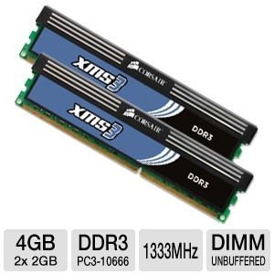 corsair xms3 4gb dual channel ddr3 ram note the condition of this item