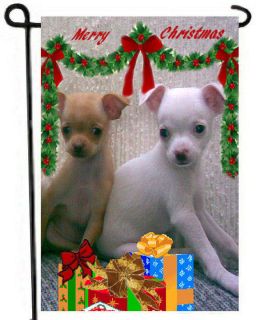 Chihuahuas GARDEN FLAG Christmas gift PuPpy CUTE