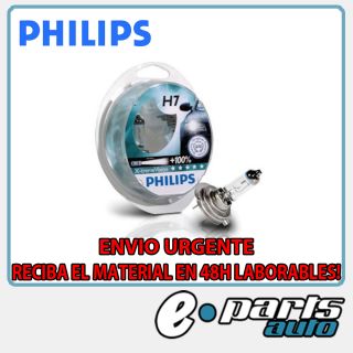  BOMBILLAS PHILIPS X TREME VISION H7 LAMPARAS XTREME CON 100 MAS DE LUZ