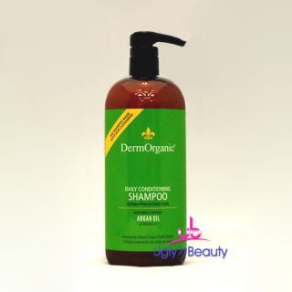 DermOrganic Daily Conditioning Shampoo 33 8 FL oz 1 L Made with Argan