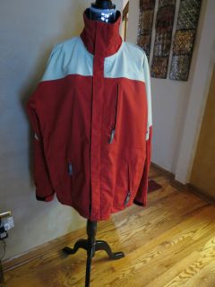 Mens DNA Descente Ski Jacket Extra Large No Hood Red Cream Perfect