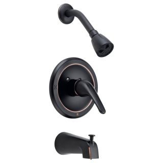 Designers Impressions Oil Rubbed Bronze Tub Shower Combo Faucet 652258