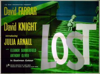 Lost 1955 David Farrar David Knight UK Quad Poster