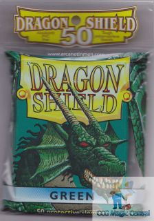 Dragon Shield 50 Green Deck Protectors Protective Card Sleeves for MTG