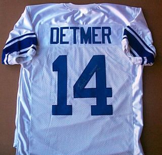 Signed BYU Ty Detmer Heisman 1990 Jersey with COA Hologram